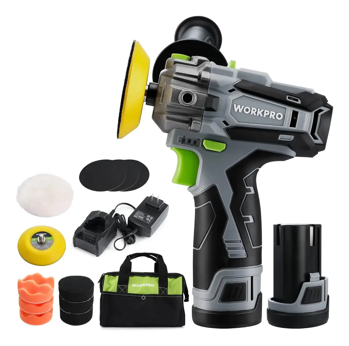 Polidor sem fio Workpro 3 minicarros Buff