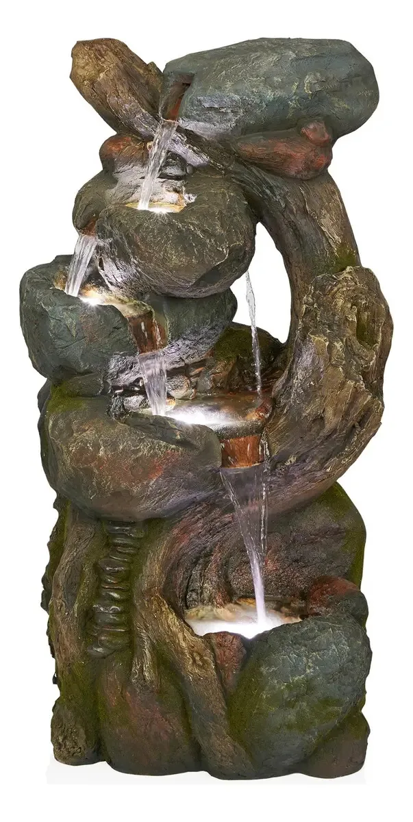 Fonte de água de mesa marrom WIN1546 da Alpine Corporation