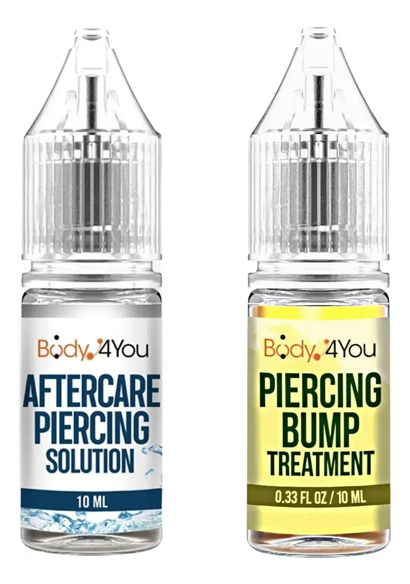 Conjunto de piercings Bodyj4you de 2 peças para cuidados pós-tratamento