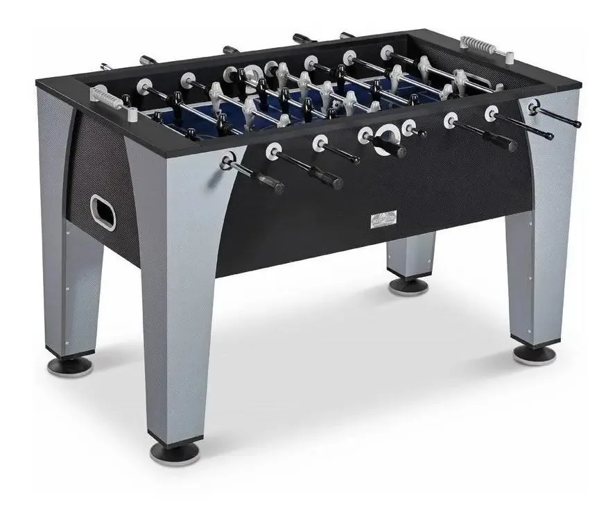 Mesa de pebolim Barrington Arcade SOC054_057B cor preto e cinza com bolas incluídas
