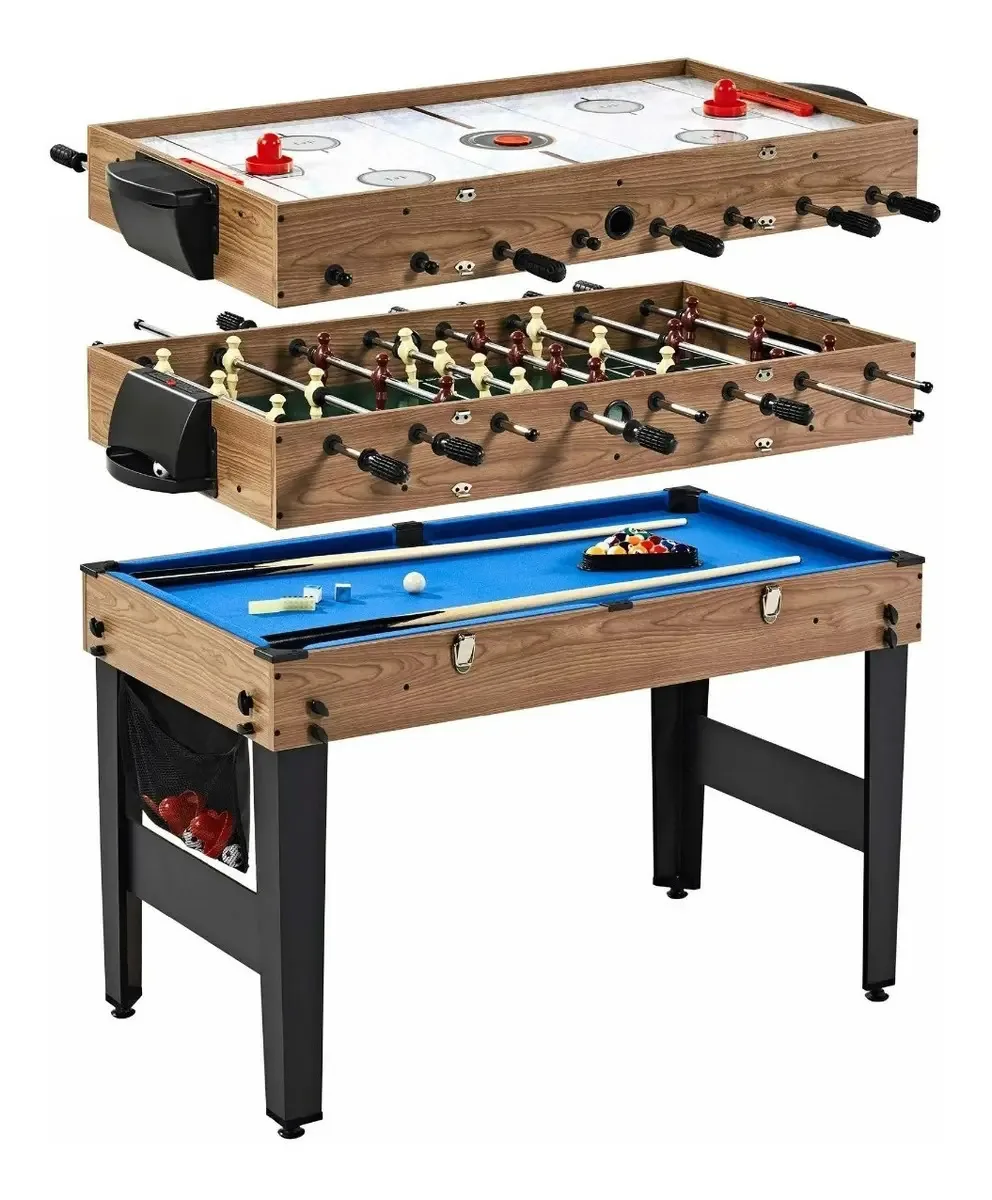 Mesa de jogo de hóquei e bilhar 3 em 1 da Md Sports