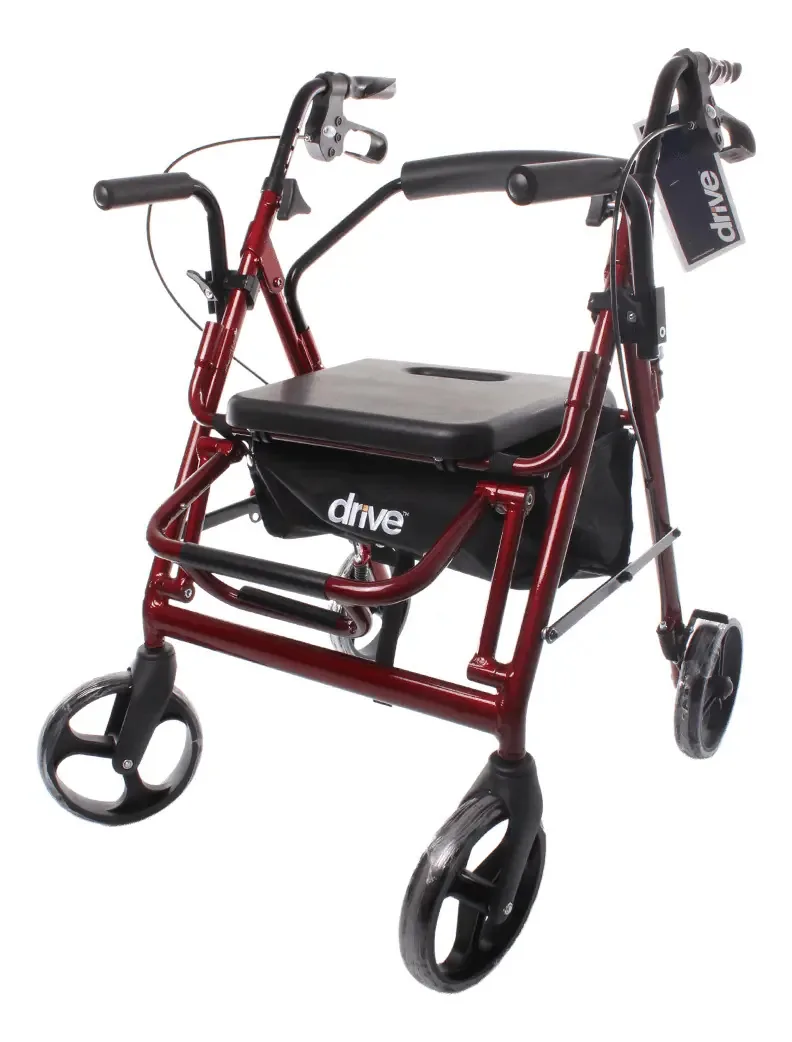 Cadeira andante e transportadora de 4 rodas