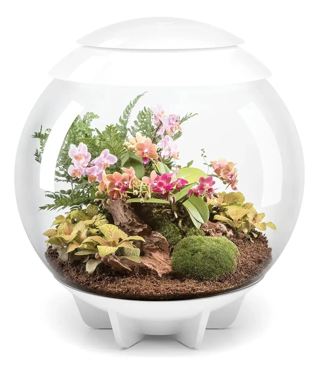 Biorbair, Terrário com luz LED, branco