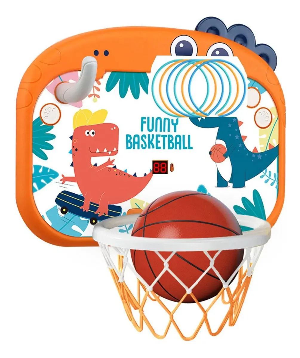Cesta de basquete Die Wallmount, cesta de basquete de porta com marcador eletrônico e som de alegria | Cesta de basquete portátil para uso interno e externo, com ganchos