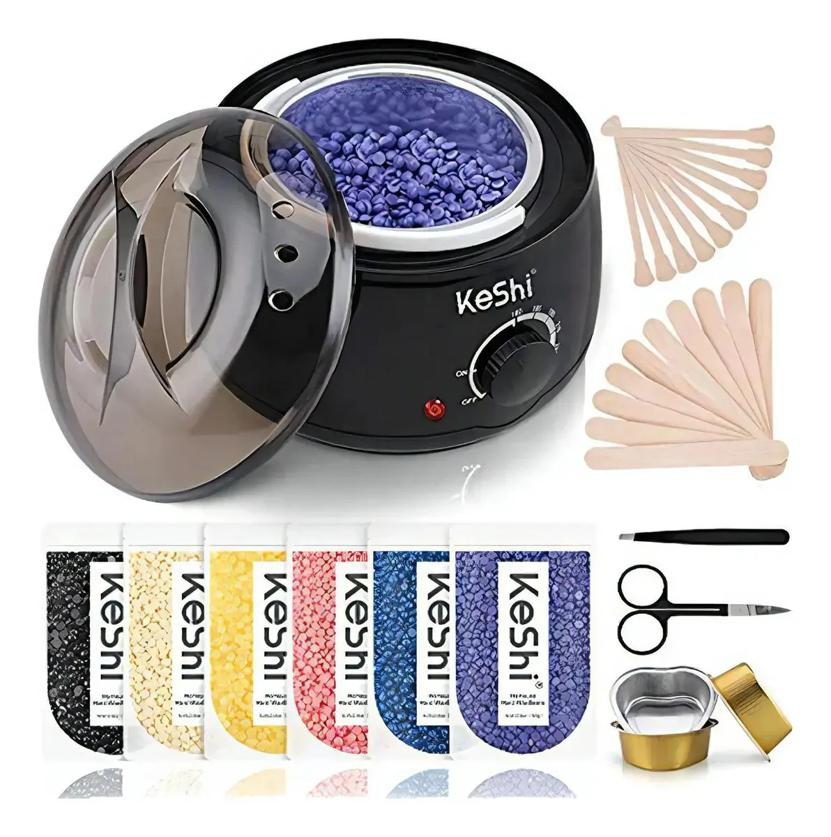 Kit de depilação com cera Keshi Wax Warmer Kit de depilação