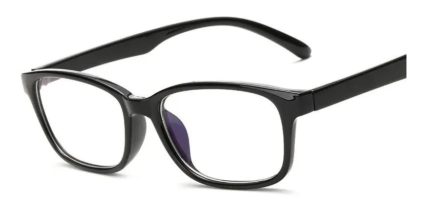 Lentes de computador antifadiga, antirreflexivas, anti-azul, cor de luz preta