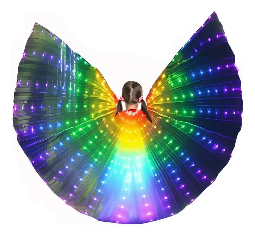 Asas de dança do ventre LED em forma de borboleta Aihanch