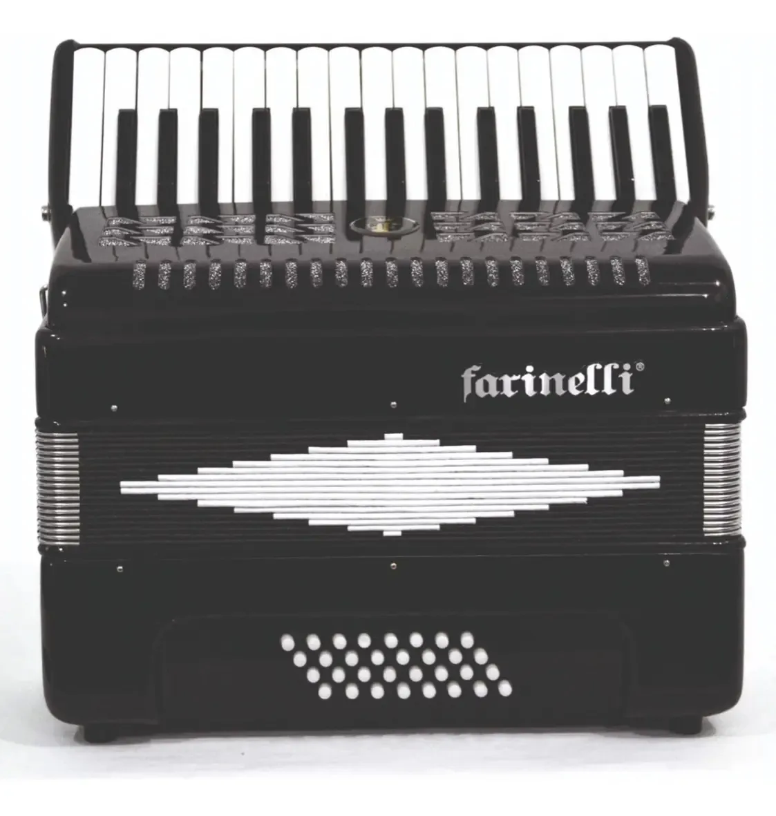 Acordeão Farinelli 1306-1n 32 teclas 32 baixos, preto, cor preta
