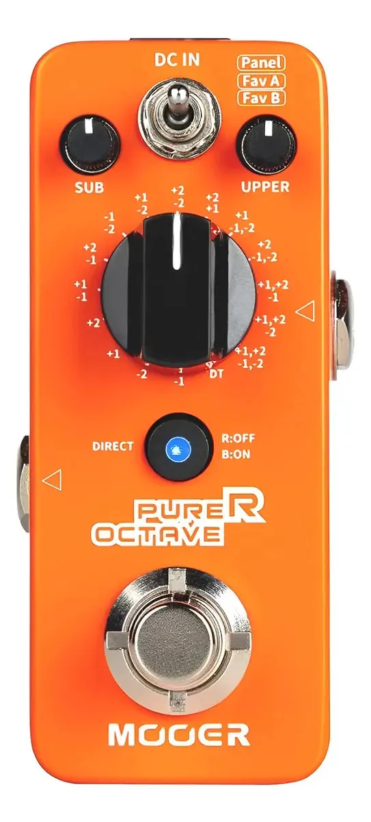 Pedal polifônico de efeitos Octave com 15 modos