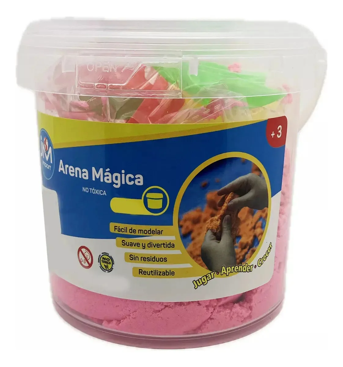 Magic Sand 500 Grs + moldes rosa