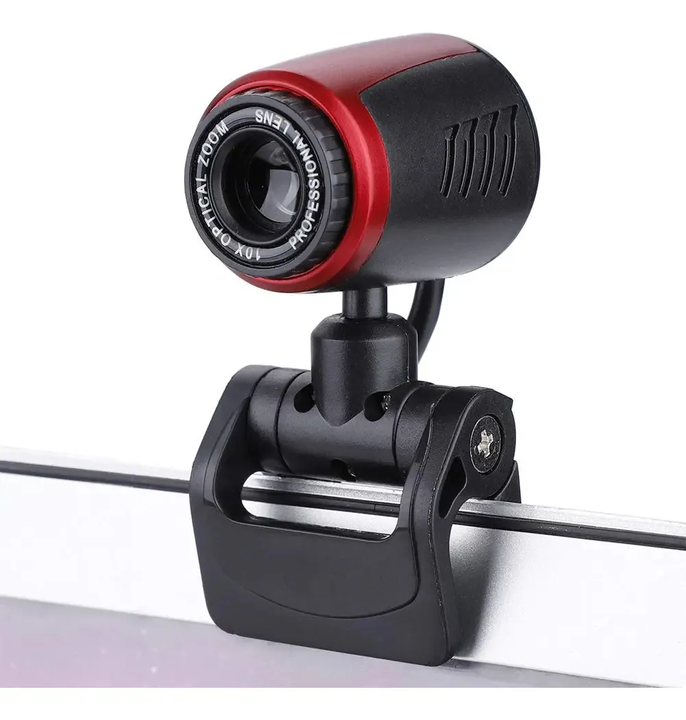 Webcam HD USB 2.0 de 16 MP com microfone de rotação de 360°, laptop, webcam USB PC, gravação profissional de webcam ou gravação de videoconferência