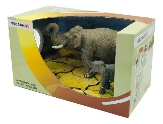 Coleção Family Elephants Animals Jungle + Embalagem