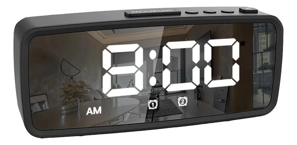 Despertador LED digital Nino Mirror Function