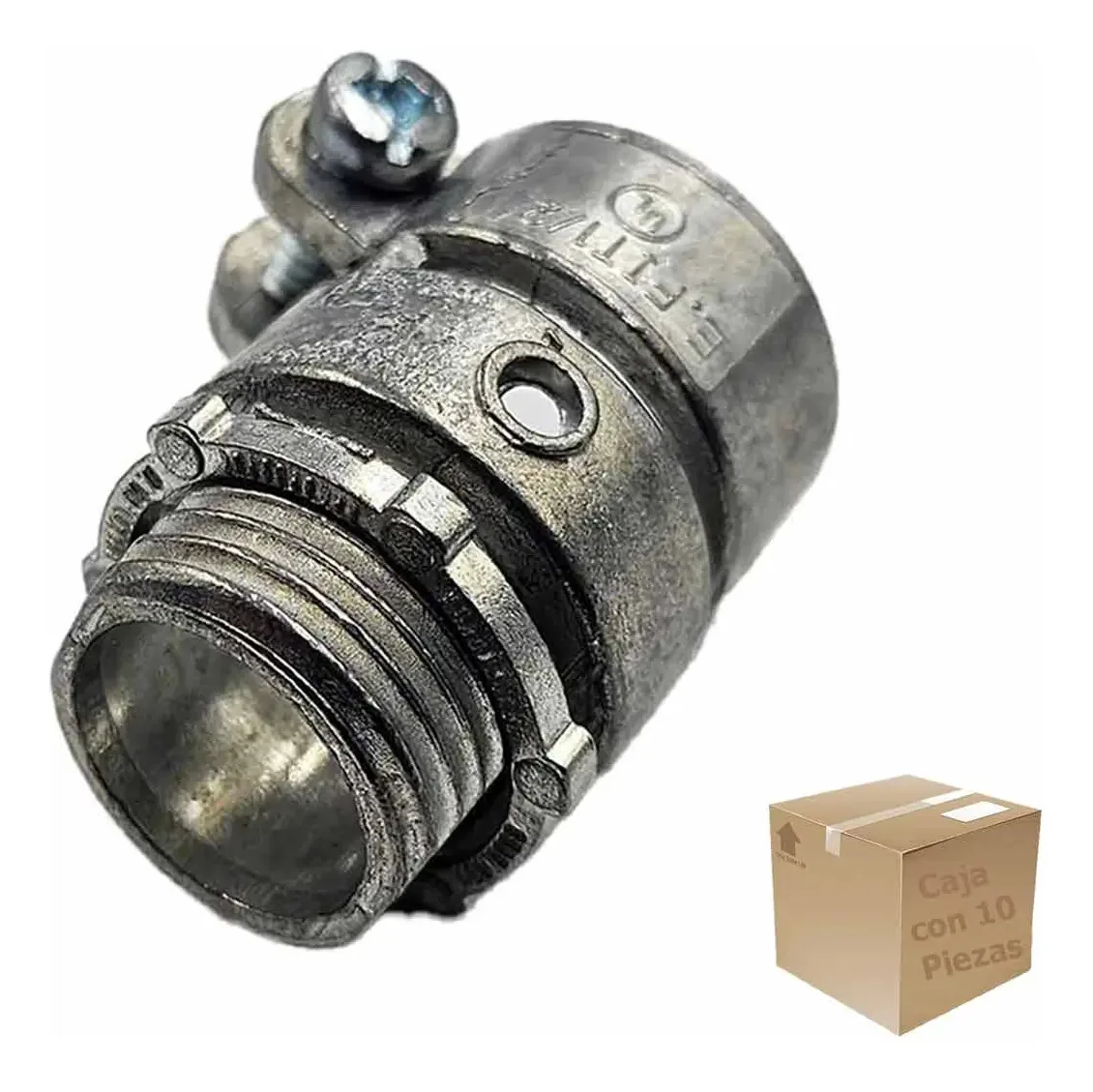 Conector reto de 10 peças para tubo flexível de 1/2 polegada