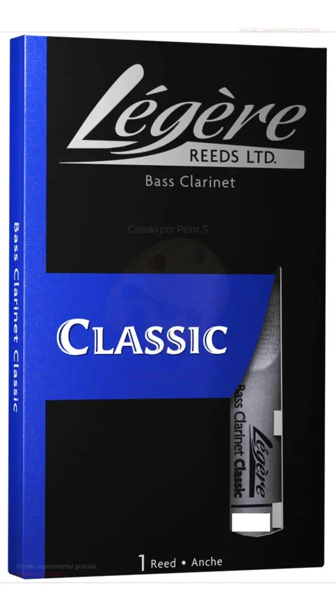 Palheta Clarinete Legere Classic Acrílico Dureza 3,0