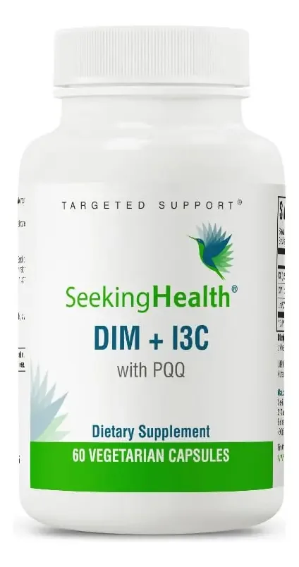 Suplemento Seeking Health Dim +13c Estrogênio 400 Mg 60 Cáps