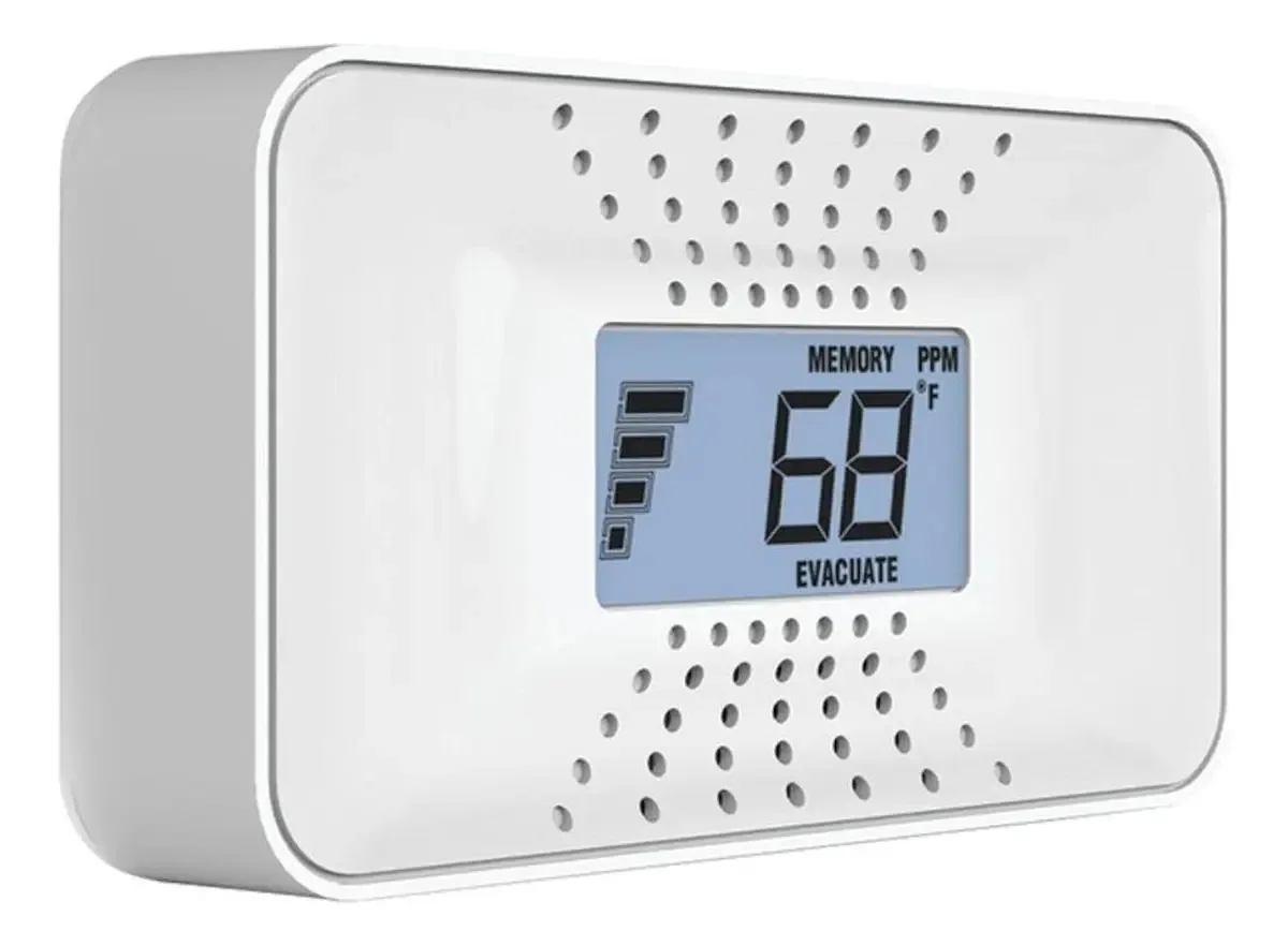 Detector de monóxido de carbono com display digital e