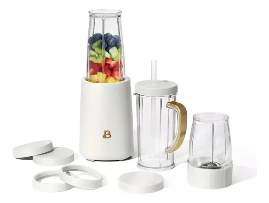 Lindo liquidificador de processador de alimentos pessoal branco