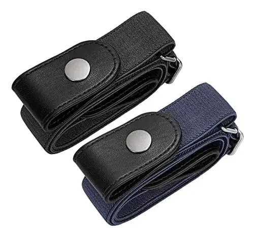 Cintos elásticos sem fivela para homens e mulheres, como