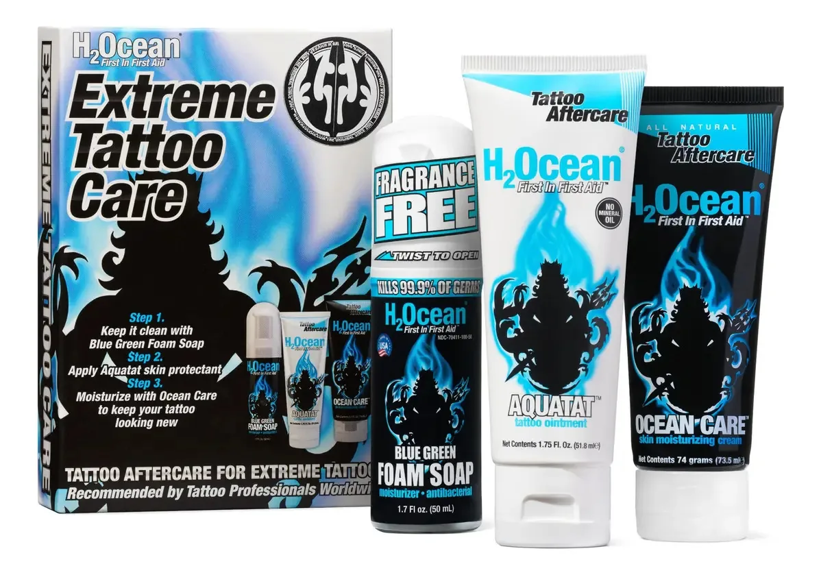 Kit de cuidados de tatuagem H2ocean Extreme para tatuagens Dif