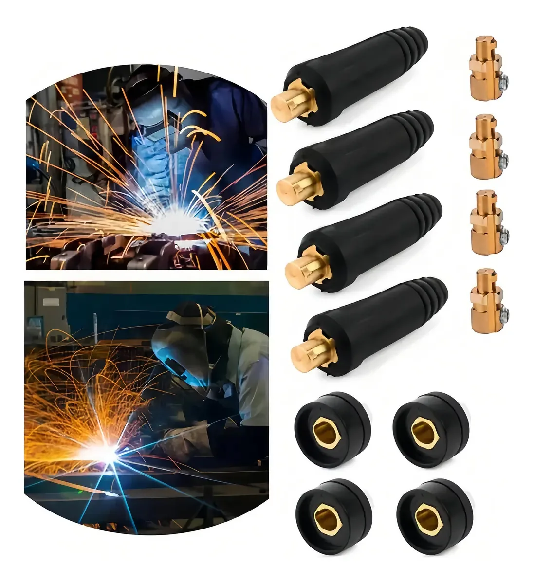 Conjunto de 4 conectores rápidos para 10-25 máquinas de solda