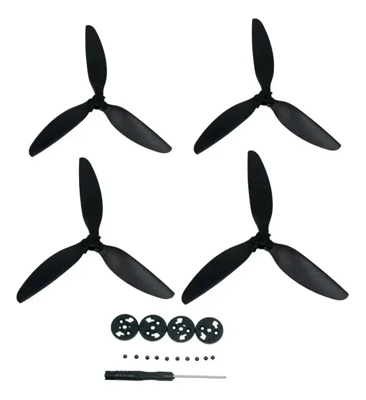 Acessórios para drones Abzekh: hélice de três pás para drone Dji Mavic mini/mini 2/mini Se, leve, pá de reposição para peças e acessórios (preta)