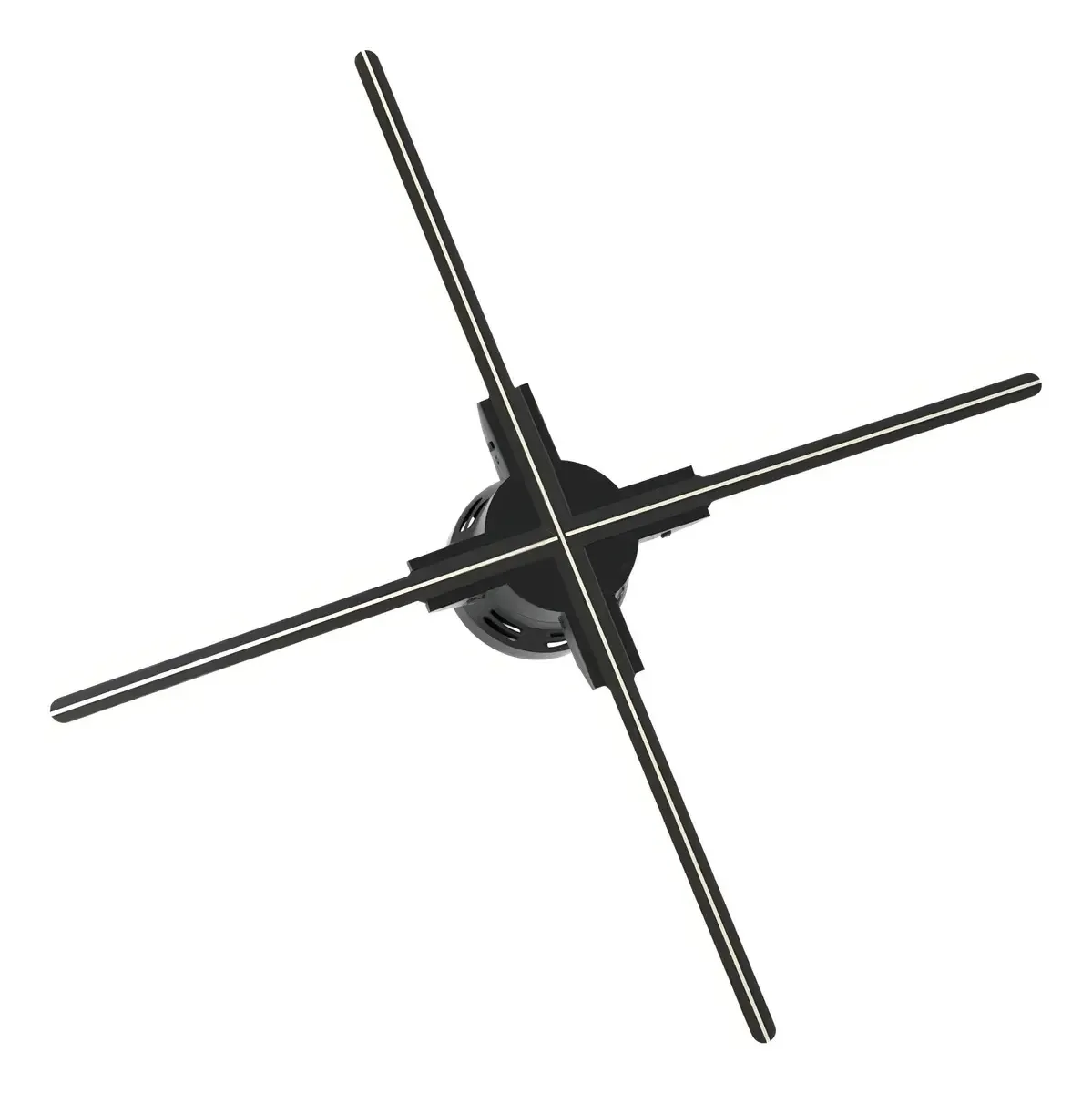 Cuiymxsc Ventilador de Holograma 3D, Projetor 3D Holográfico de Visão Nua de 25,6 Máquina de Publicidade Montada na Parede Suspensão Virtual Tela de Junção Wi-Fi Estéreo
