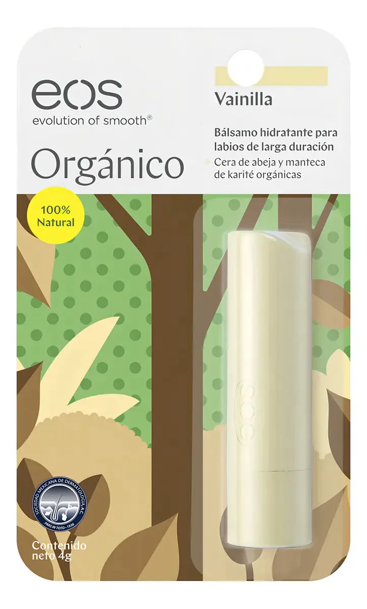 Bálsamo Labial Eos Orgânico Baunilha 4g