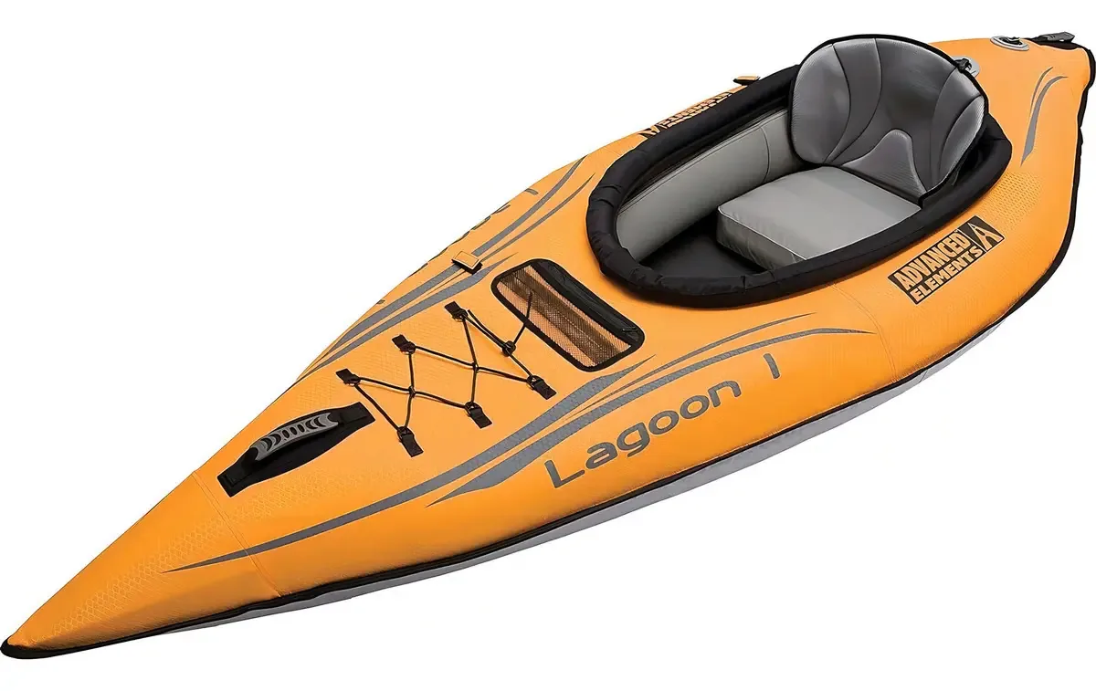 Caiaque Advanced Elements Lagoon 1 cor laranja/cinza