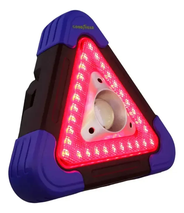 Triângulo de emergência Goodyear com luz 190x50x170mm