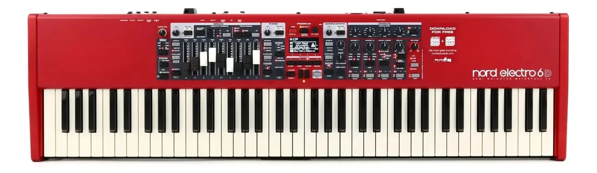 Teclado Sintetizador Nord Electro 6d 73 Vermelho