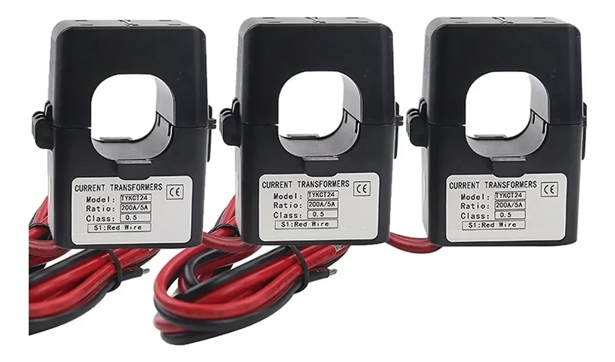 Transdutor de corrente AC Marxan, transformador de corrente de 3 peças Transformador de corrente de núcleo dividido Sensor CT Sensor de corrente Kct 24 Sensor de corrente 400a Ct (tamanho: 3...