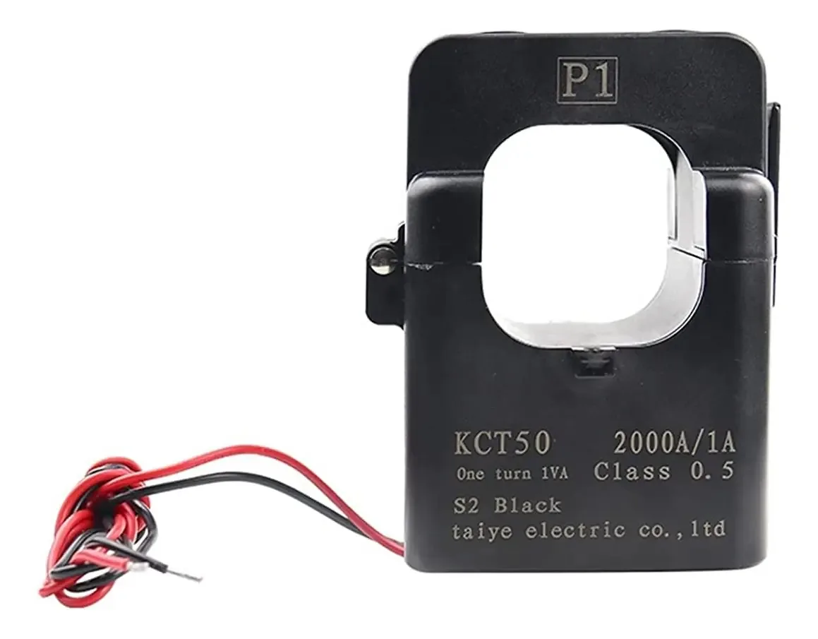 Transdutor AC, transformador de corrente de núcleo dividido, sensor de transformador de braçadeira 1000a Kct50 Sensor de transformador de braçadeira AC 300a 800a 1500a 2000a Ct Sensor de corrente...
