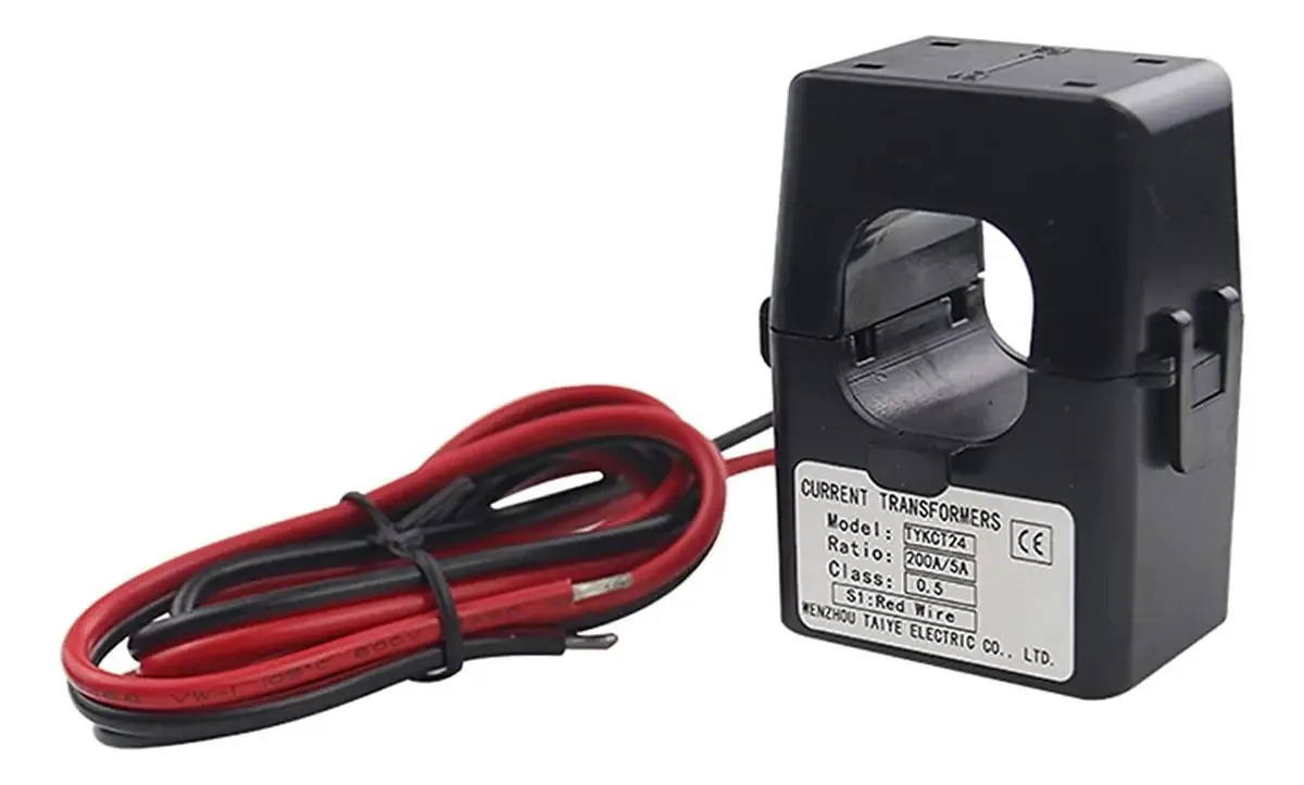 Transdutor de corrente alternada, transformador de corrente de núcleo dividido Kct24, sensor de corrente 100a 200a 300a 400a Ct (cor: 1pc 400 (5º)) (cor: 1pc 150 (5º)) (cor: 1pc 300 (5º))