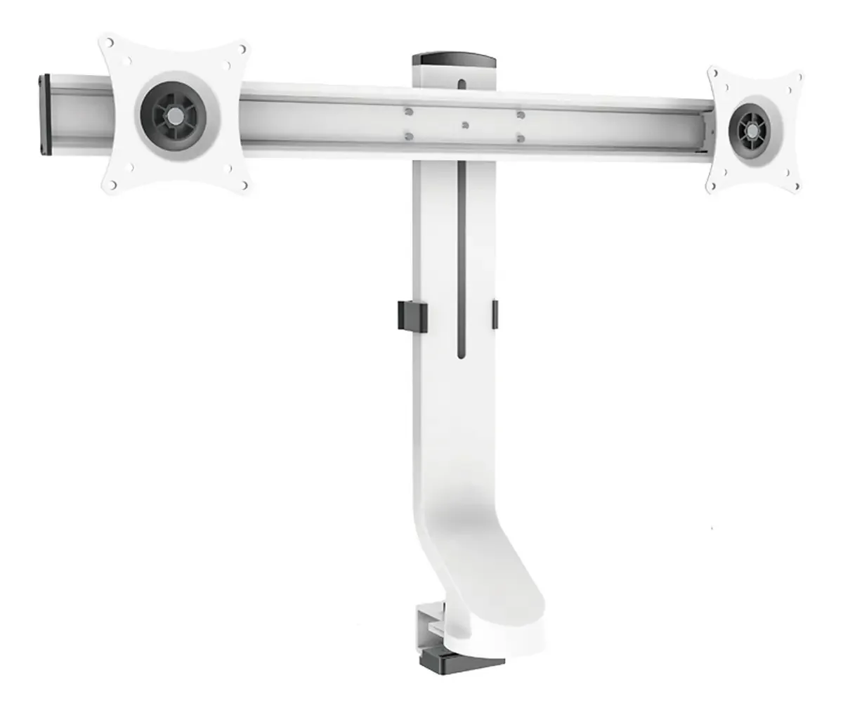 Suporte de Monitores Braço de Monitor Suporte de Mesa para Monitor de Coluna Suporte para Monitor de Tela Dupla Suporte de Monitor Ajustável em Altura de 7,4 Giratório, Adequado para M