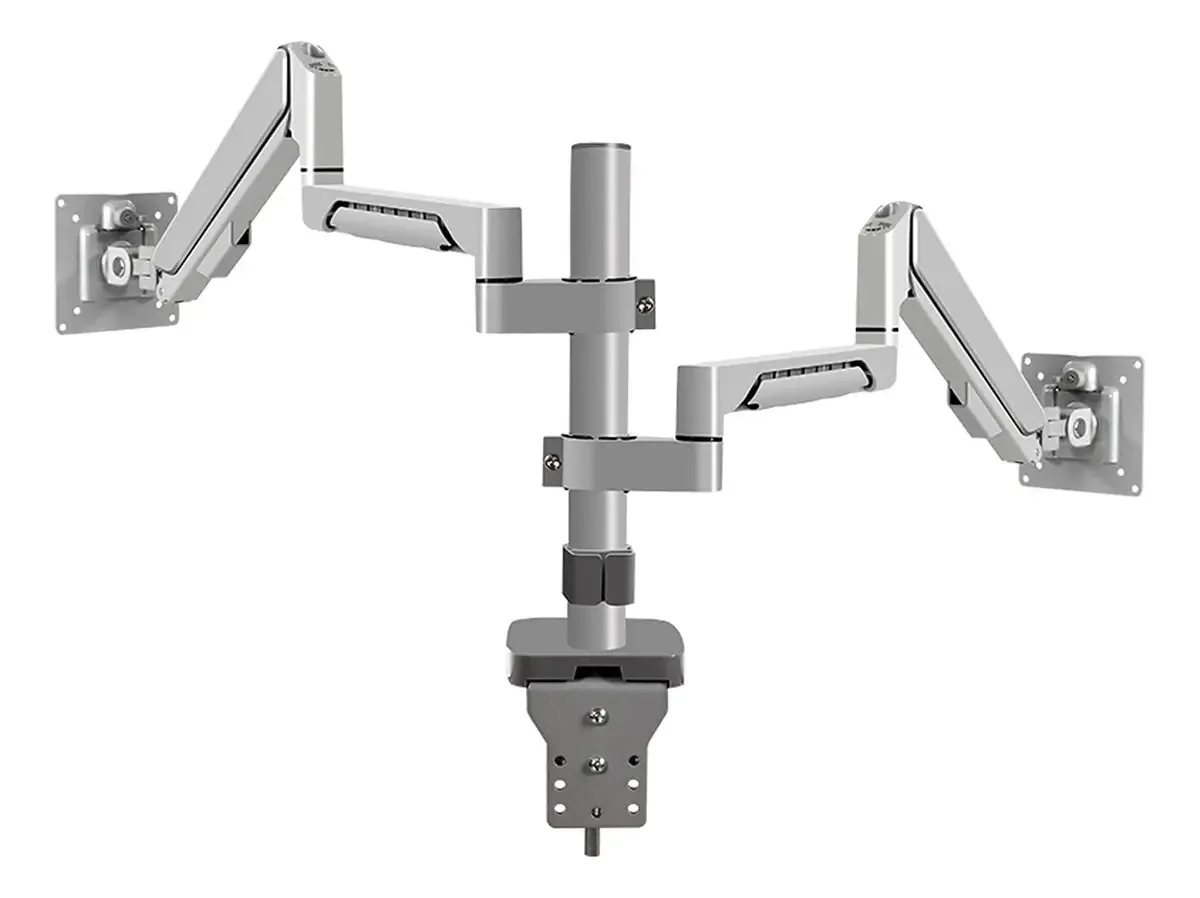 Suporte de Monitores Braço de Monitor Braço de Montagem de Monitor Duplo 14-32 Polegadas, Suporte de Montagem de Monitor com Mola a Gás Ajustável Suporte de Montagem de Monitor Duplo Para 4.4-19.8...