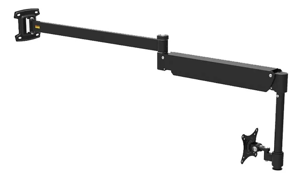 Suporte de monitor Suporte de monitor Suporte de monitor Braço de suporte de monitor LCD extra longo Braço de montagem de parede Suporte de monitor ajustável com mola a gás para braço M