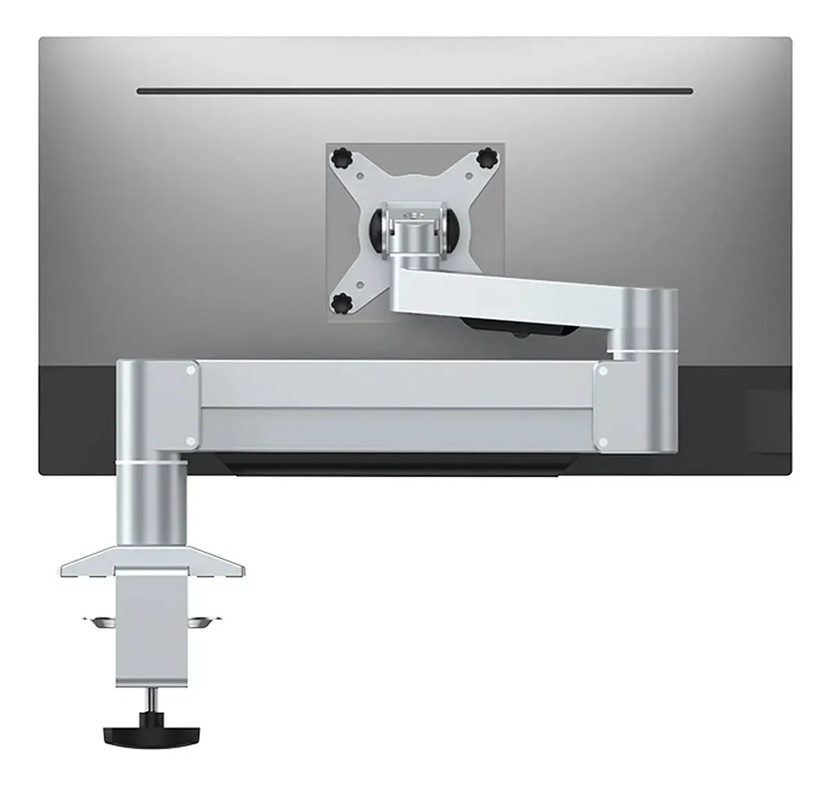 Suporte de Monitores Braço de Monitor Suporte de Mesa para Um Único Monitor Braço de Suporte de Monitor Pesado Braço Robótico Ajustável Suporte de Braço de Monitor para Tela Plana/Curva de 22-4