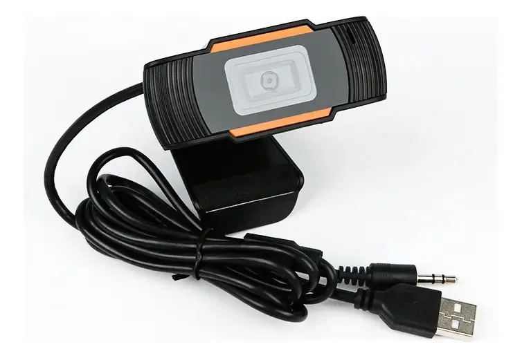 Aulas de videoconferência com microfone de webcam HD1080p