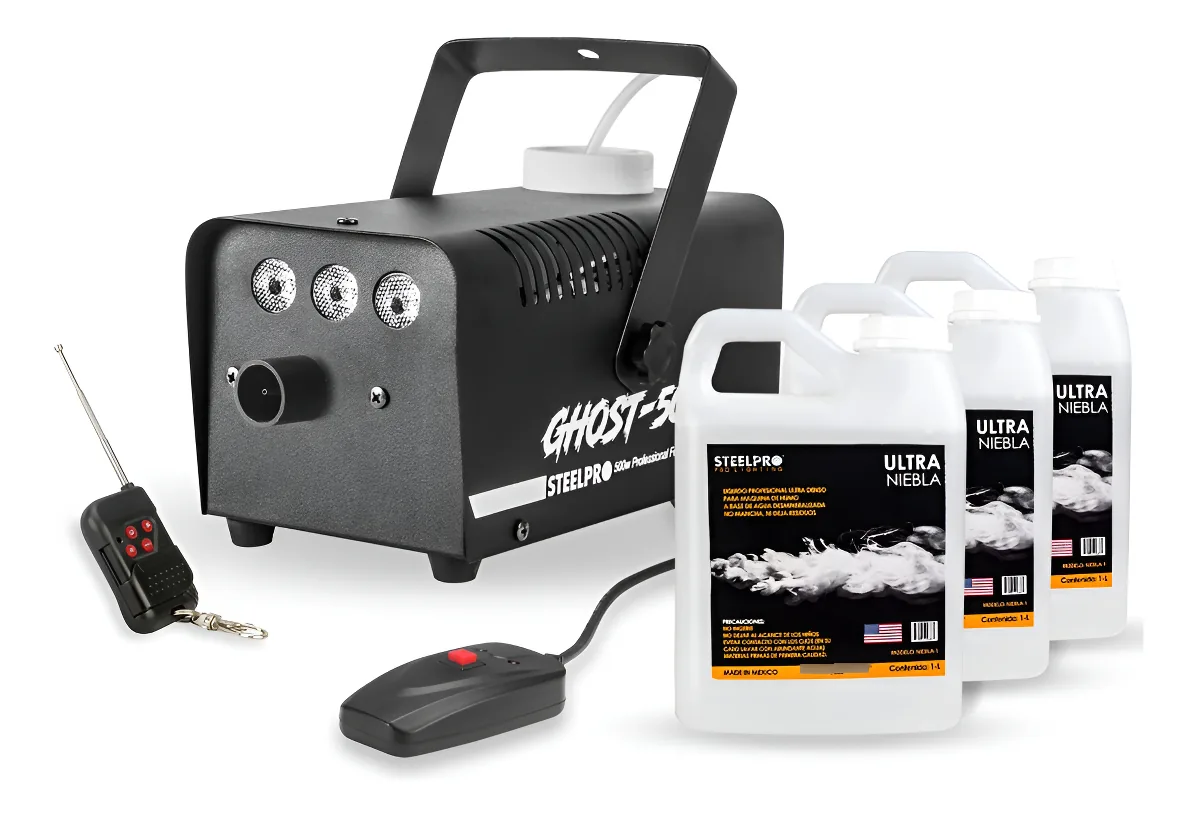 Câmara de fumaça 500b +líquido de fumaça de 3 litros - Steelpro Color Black