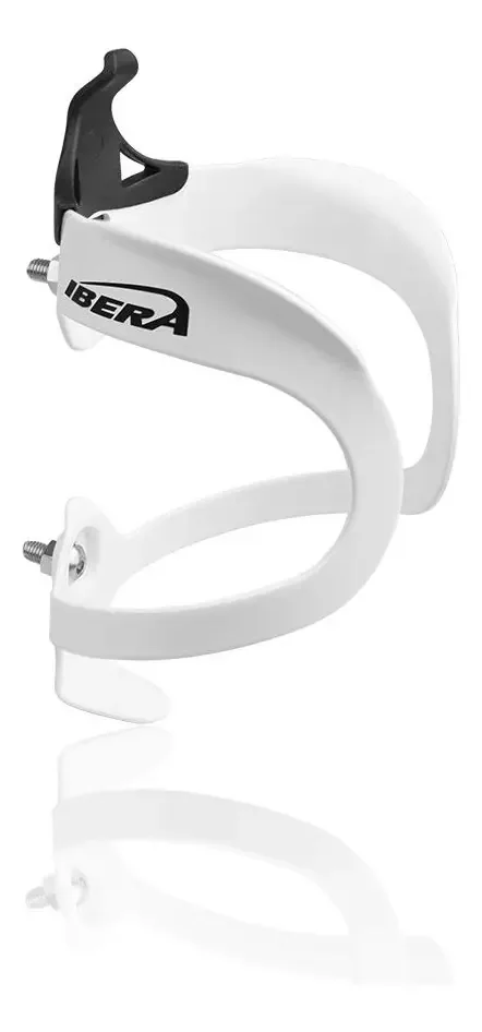 Ibera - Suporte leve de alumínio para garrafas de bicicleta - Branco