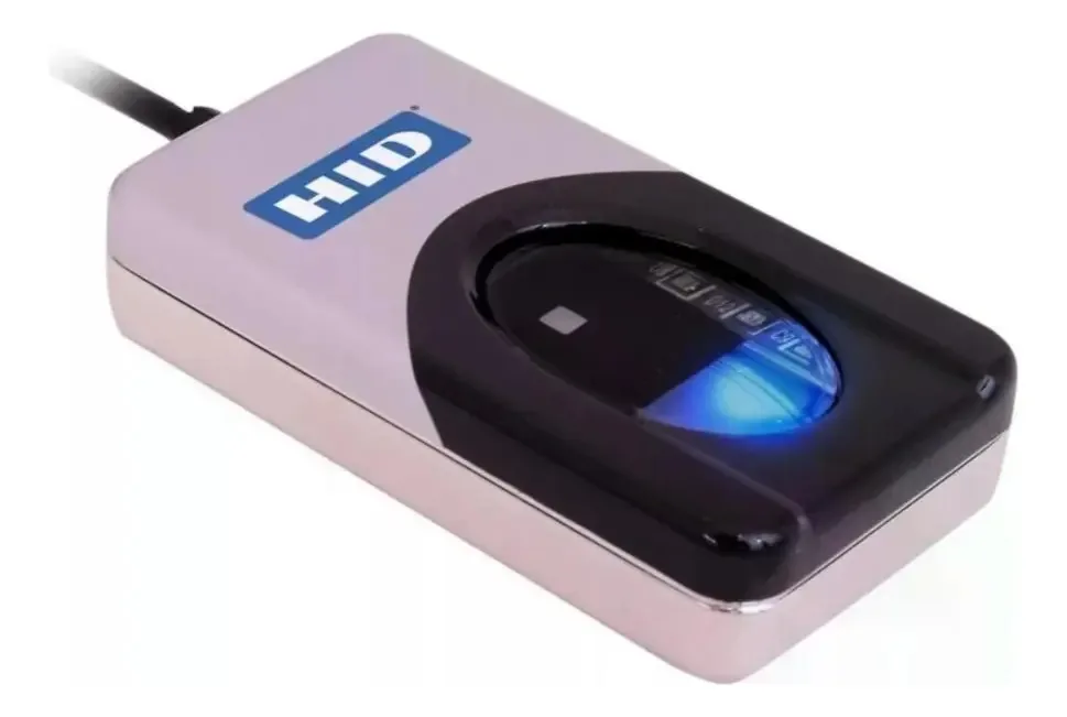 Leitor Biométrico Digital Persona U4500 512 DPI USB HID 1000000 Impressões