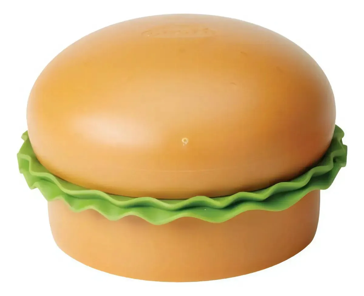 Mini Molde Hamburguer Chef'n - 6x8,5 Cm - Marrom/verde