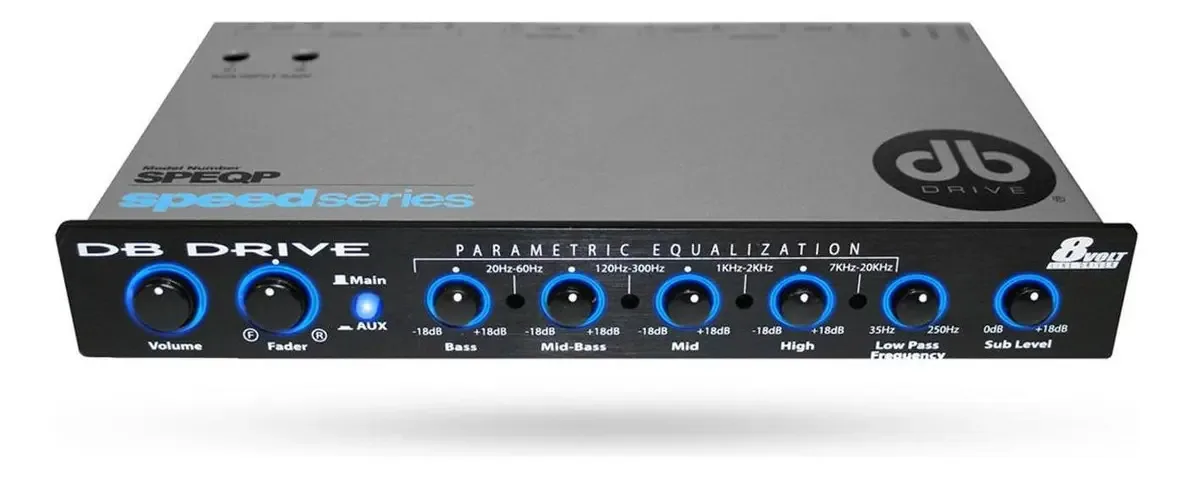 Equalizador paramétrico Db Drive Speqp de 4 bandas e 8 volts Sp S