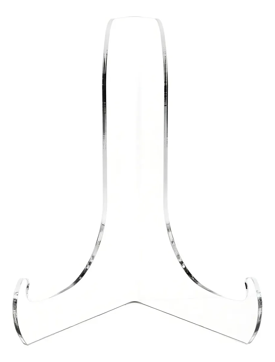 Cavalete angular de acrílico transparente Plymor 60 Gr