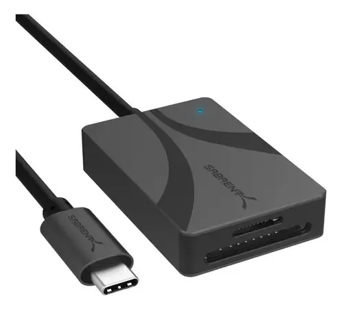 Leitor de memória Sabrent Dual microSDXC SD/SDXC UHS-II USB-C