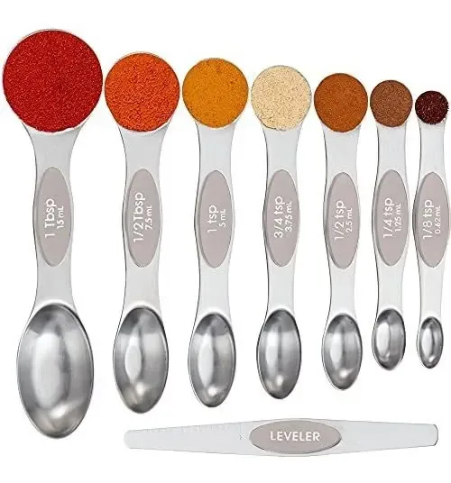Conjunto de colheres de medição Gorilla Grip, pacote com 8 colheres de medição