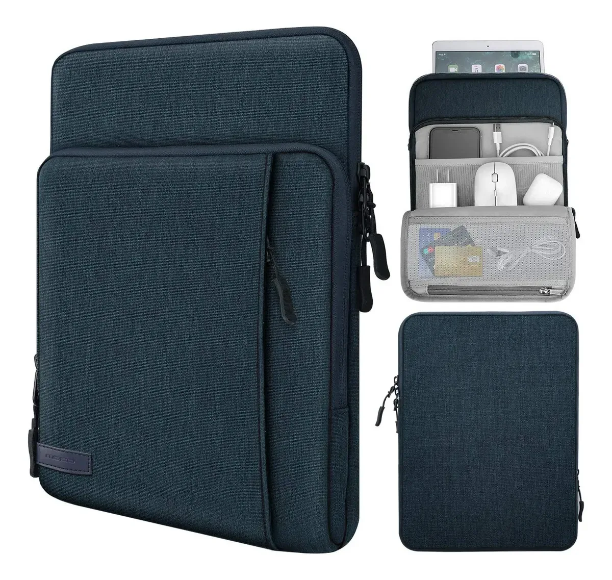 Moko Capa Para Tablets 9-11 Indigo Com Bolsos