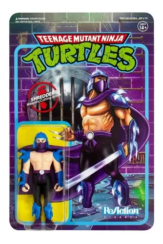 Figuras de reação - Tmnt - Shredder (Super 7)