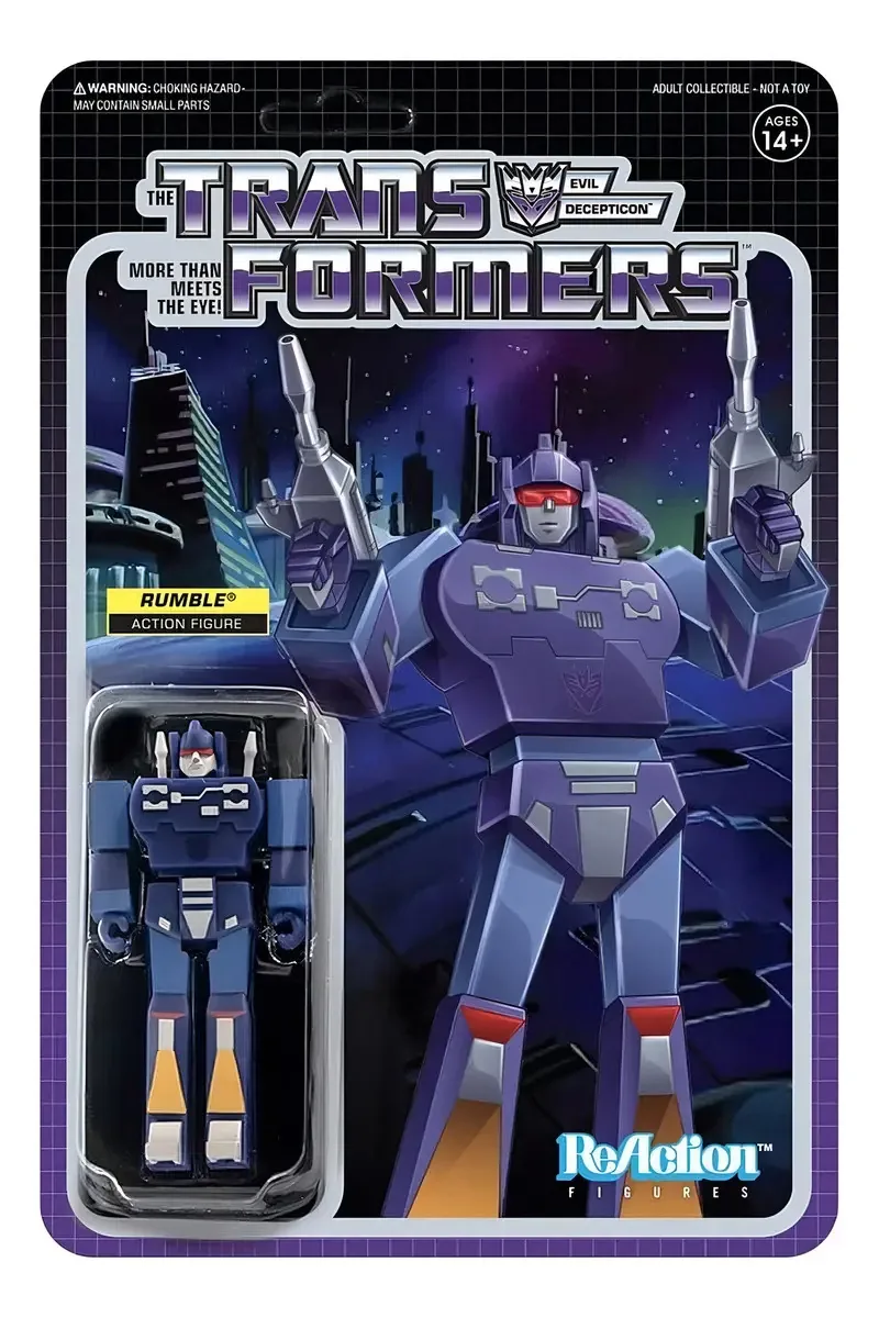 Transformadores de reação Super 7 Wave 2 Rumble Figure 10 cm